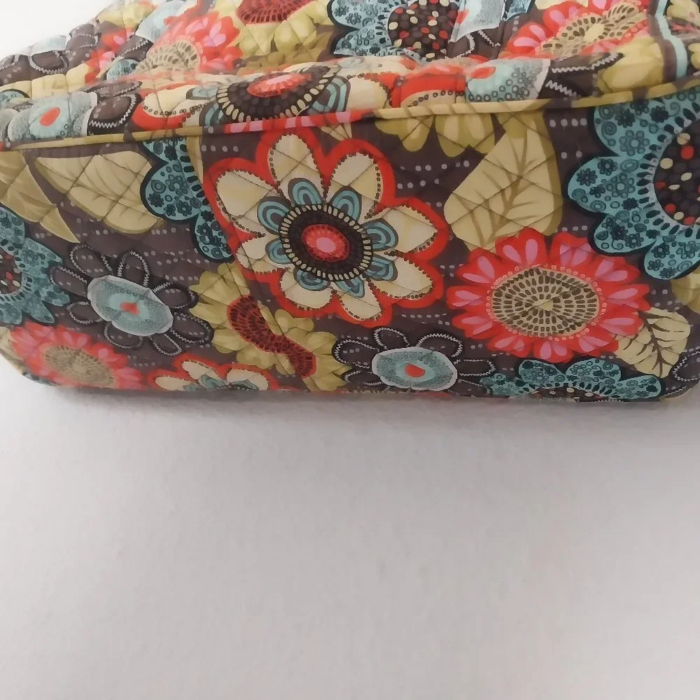 Vera Bradley Perfect Petals Large Quilted Multicolor Floral Travel Tote Bag NWOT